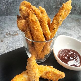 Fingers de pollo crujientes 6 Uni con Patatas