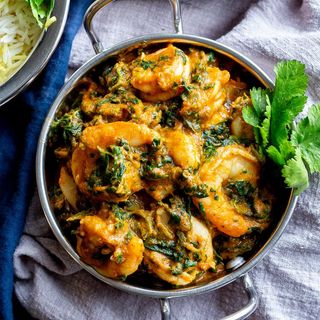 Prawns Saag