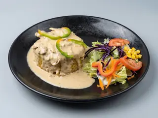 Mofongo De Pollo A La Crema
