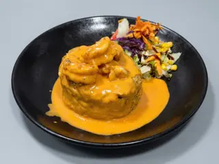 Mofongo Con Gambas Y Coco