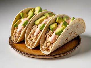 3 Tacos de Tinga de pollo