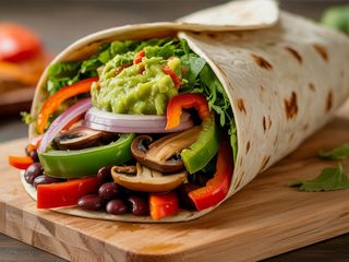 Burrito vegano verde