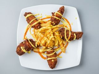 Alitas De Pollo Fritas (5 Uds.)