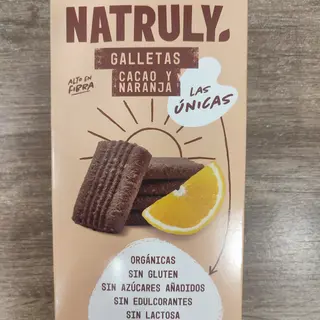 Galletas cacao y naranja sin gluten
