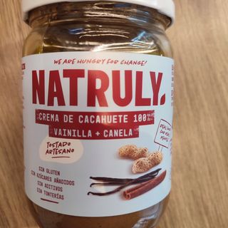 Crema cacahuete, vainilla y canela (500g)