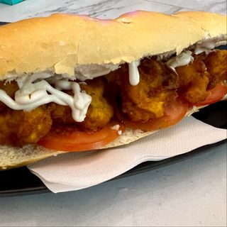 Pan con Camarón a la Minuta