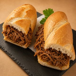Bocadillo De Carne Mechada