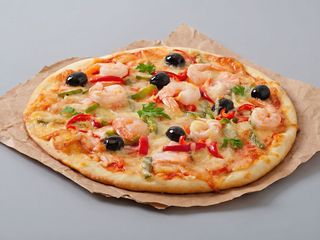 Pizza De Gamba (33 Cm.)