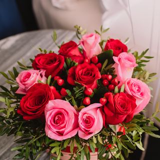 caja pequeña combinada rosas