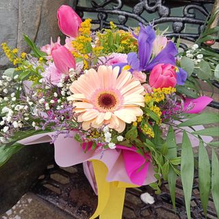 Caja Kraft  en tonos rosas