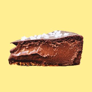 Tarta De Queso de Chocolate 70% y Sal Maldon Porción