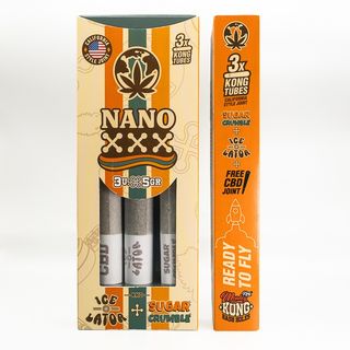 3x Kong Tubes Nano x – Ice-O-Lator + Sugar Crumble 5G