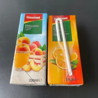 Zumo de melocotón/naranja