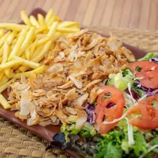 Kebab en plato