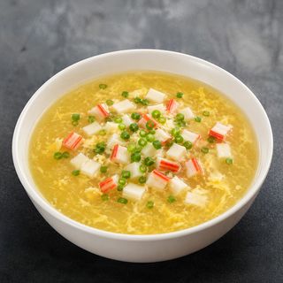Sopa De Maíz Con Palitos De Cangrejo