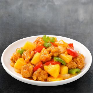 Pollo Con Salsa Agridulce Y Verduras