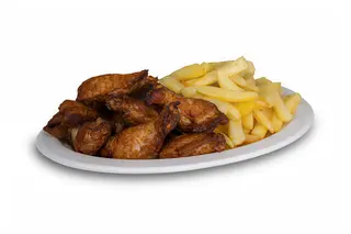 Alitas Con Papas