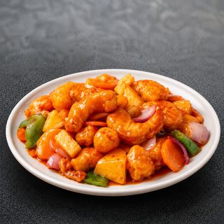 Gambas agridulce