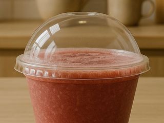 Smoothie de fresa y plátano.