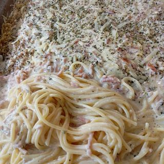 Espaguetis Barilla a la carbonara 