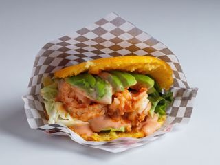 Arepa de gambas