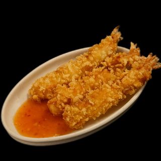 llagostins en tempura