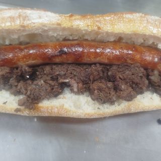 Bocadillo blanco y negro
