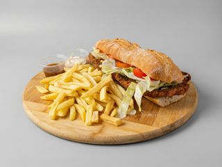Sándwich De Milanesa Con Patatas