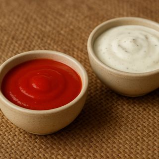 SALSA ROJA+SALSA BLANCA+PICANTE