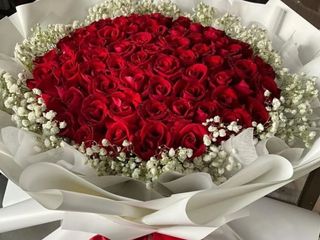 True Love - Ramo de 51 Rosas y Paniculata