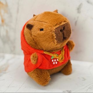 Capybara Red Hoodie – Ternura con estilo mini