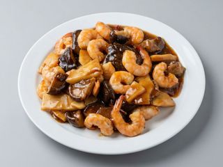 62. Gambas bambú setas