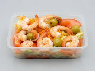 8. Ensalada de gambas