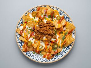 Nachos Con Picadillo Mexicano