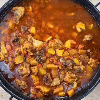 Guiso de pollo y zanahoria