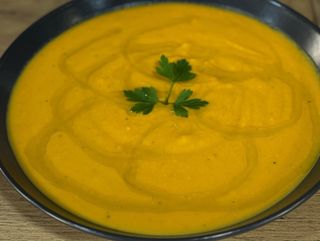 Crema de calabaza y zanahoria