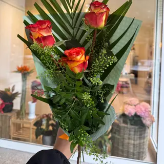 Ramo de 3 Rosas Naranjas