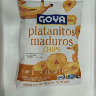 Platanitos maduros Goya. Pqte 75 Gr.