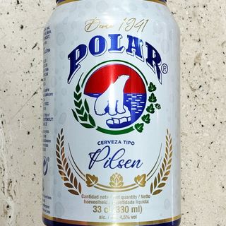 Cerveza polar tipo pilsen. 330 ml