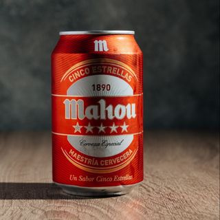 Cerveza Mahou 5 Estrellas Lata 33cl.