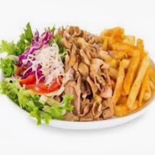 Plato con arroz o patata 