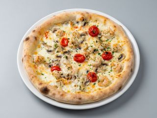Pizza de Gambas al Ajillo