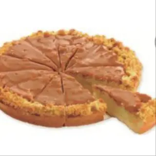 Tarta crumble de manzana y caramelo