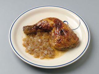 (1/4 ) Pollo A L'ast Con Patatas Al Caliu