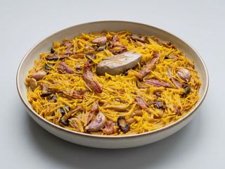 Fideuà De Pato y escalope de "foie" ( 2 raciones )