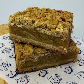 Crumble de manzana, almendras y avena (Vegano)