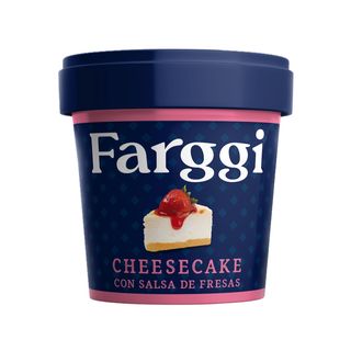 Cheesecake with Strawberry Sauce Ice Cream