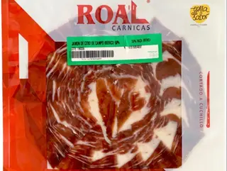 Jamón de Cebo de Campo Ibérico 50% Raza Ibérica – Cortado a Cuchillo - 100 gr