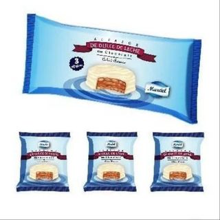 Alfajor Mardel Chocolate Blanco x 3 unidades