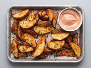 Potato Wedges With Bacon & BBQ Sauce (Large)